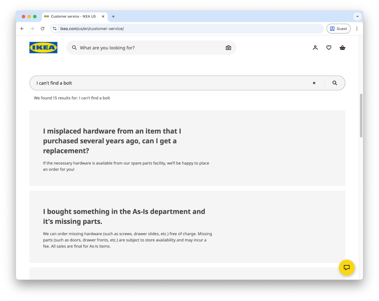 Ecommerce Knowledge Base - Image 5 - IKEA Help Center