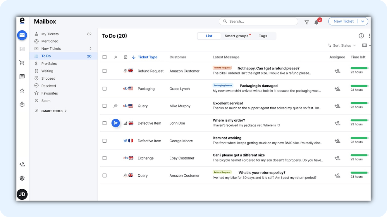 Ecomm Help Desk - eDesk