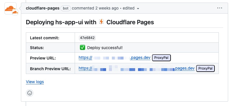 Local Environment - Cloudflare Screenshot