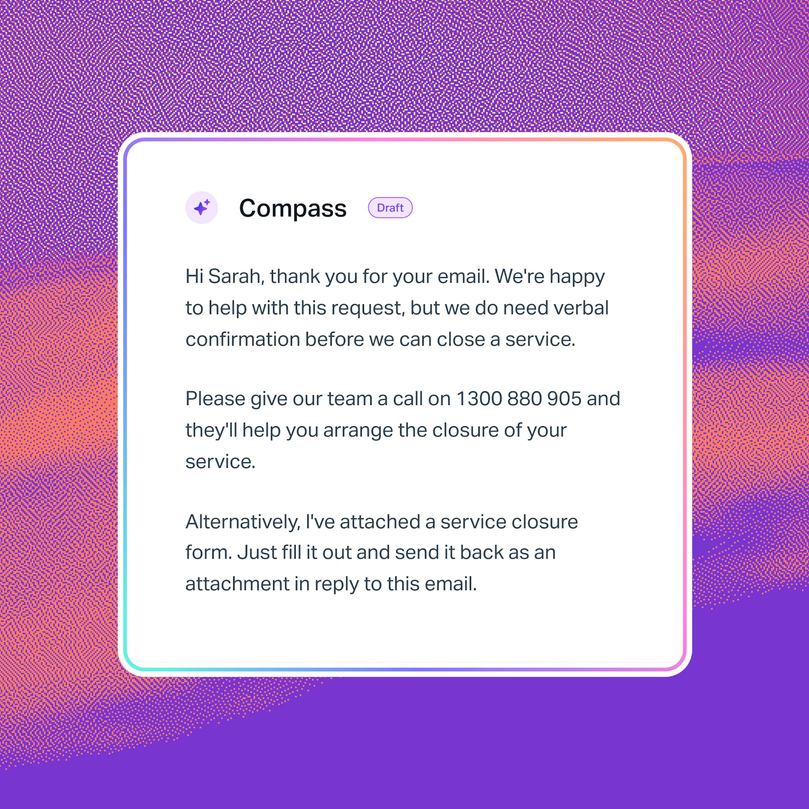 Inbox-compass-sample-response