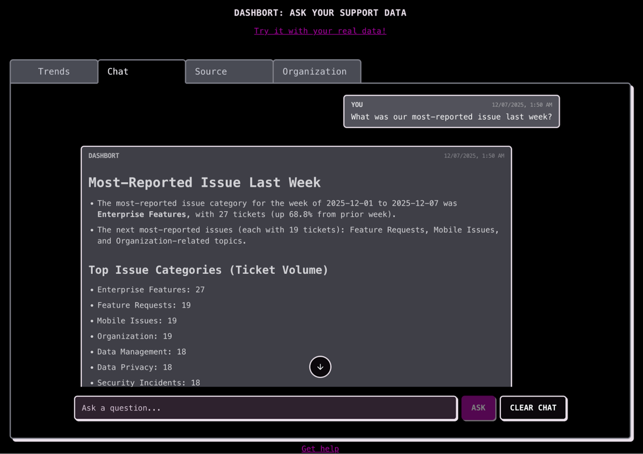 Customer Support Automation - Product Screenshot Yetto