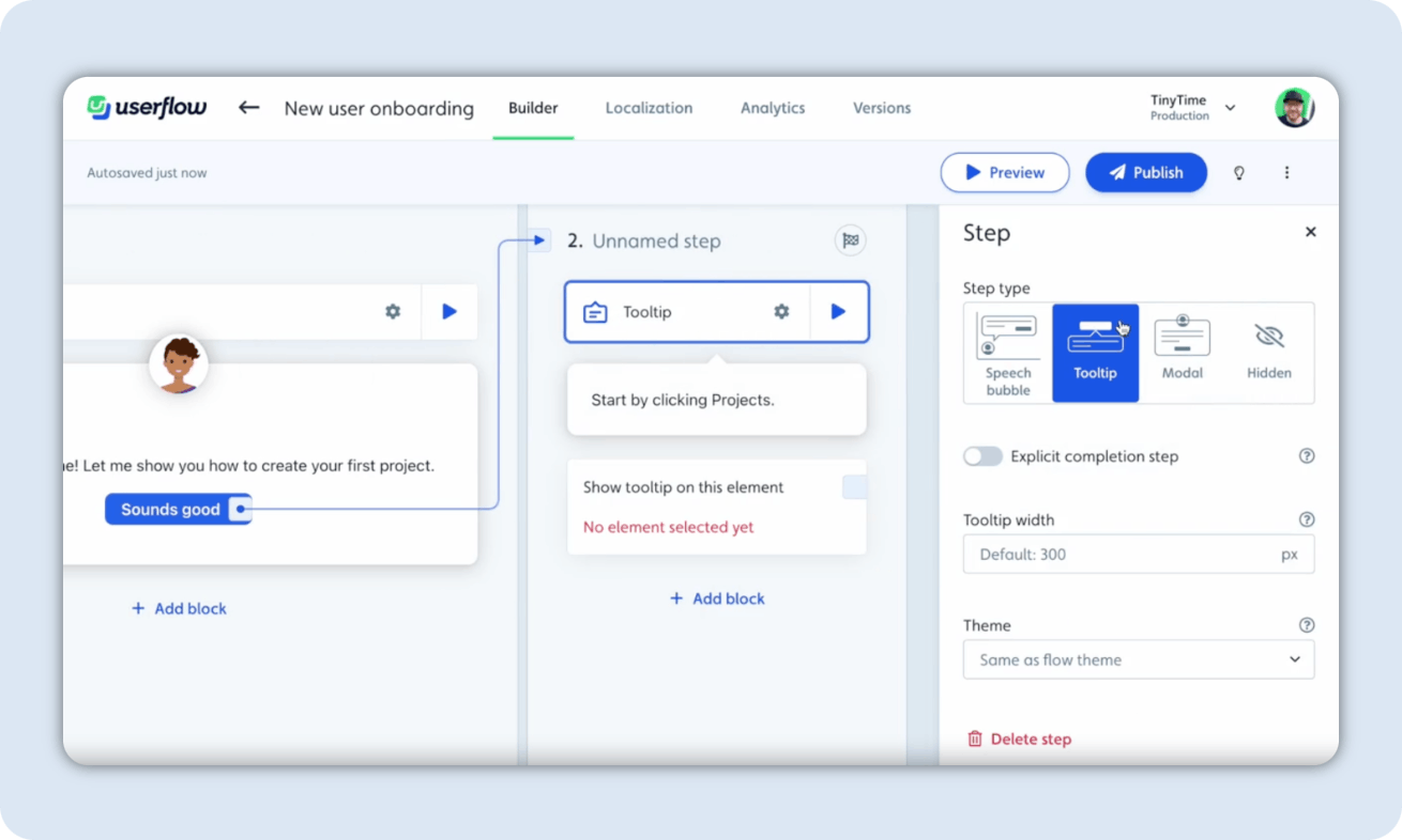 Intercom Alternatives - Userflow Product Image