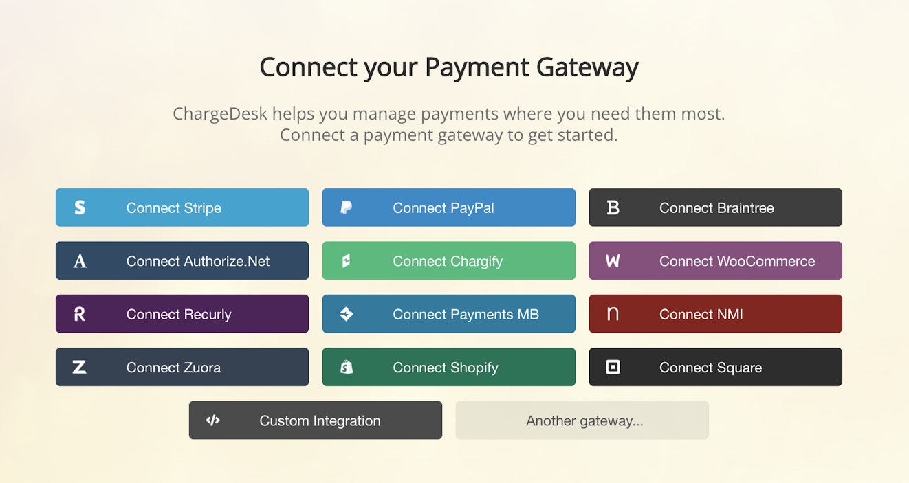 chargedesk payment gateways