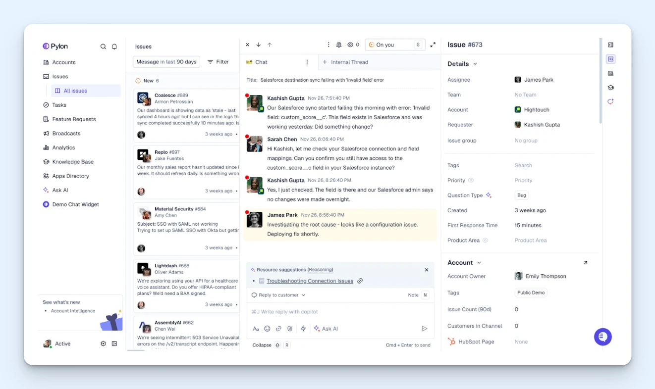 Product Screenshot: Pylon