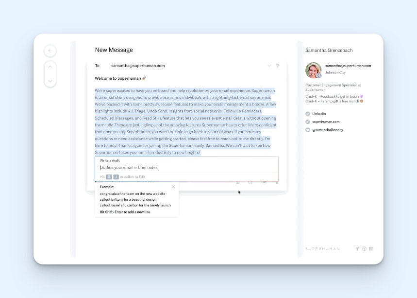 Email Management Software - Superhuman Product Screenshot