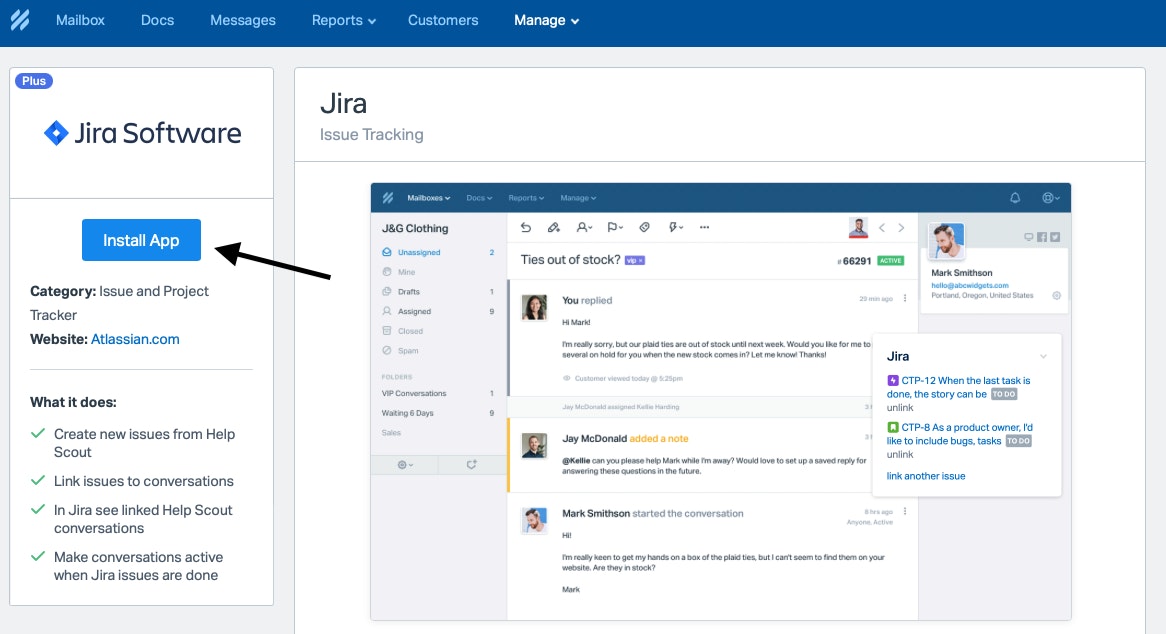 Installing the Help Scout Jira app - Image 2
