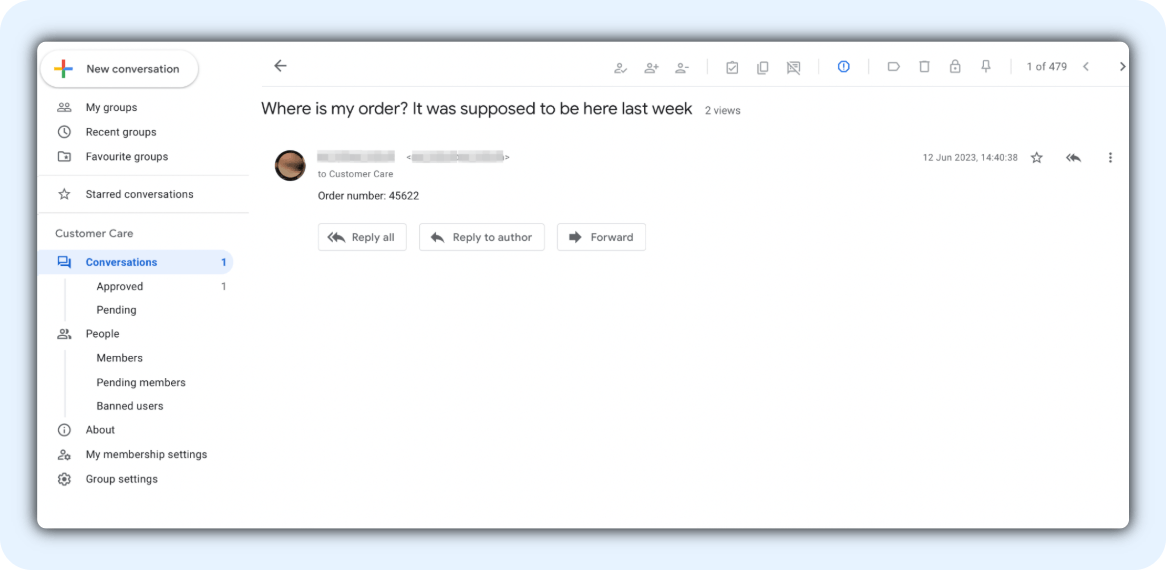 Front Alternatives - Google Collaborative Inbox Product Screenshot