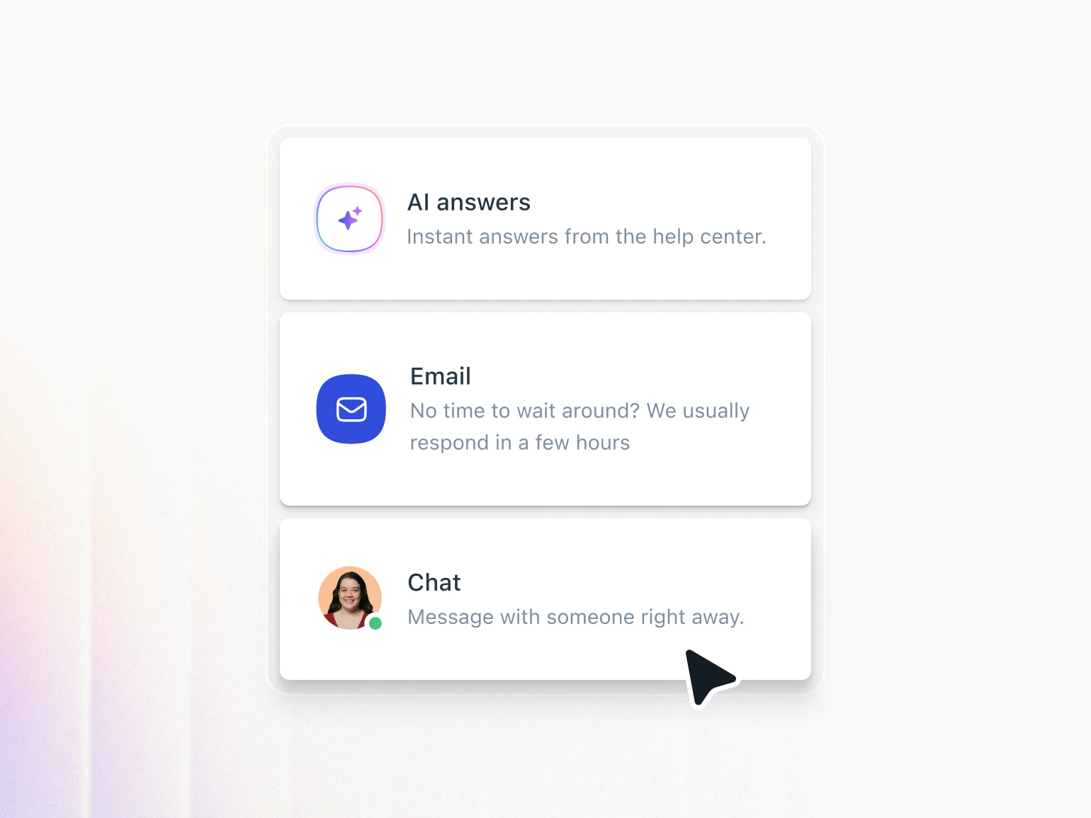 AI Features — Accordion — Zero dead ends