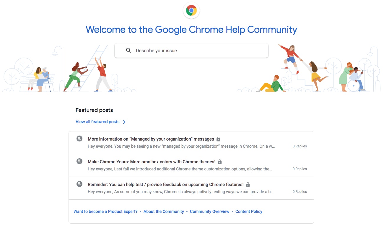 google chrome help community