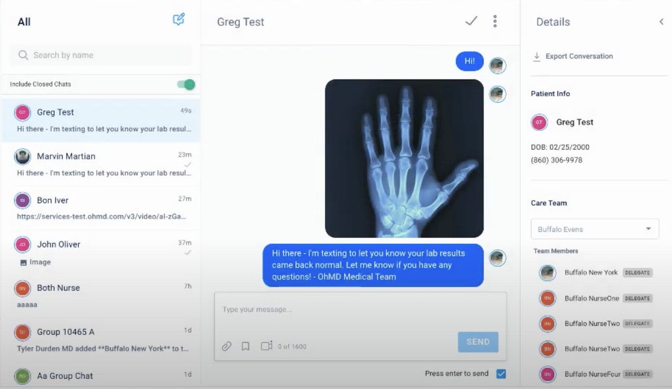 Medical CS Software - OhMD Screenshot