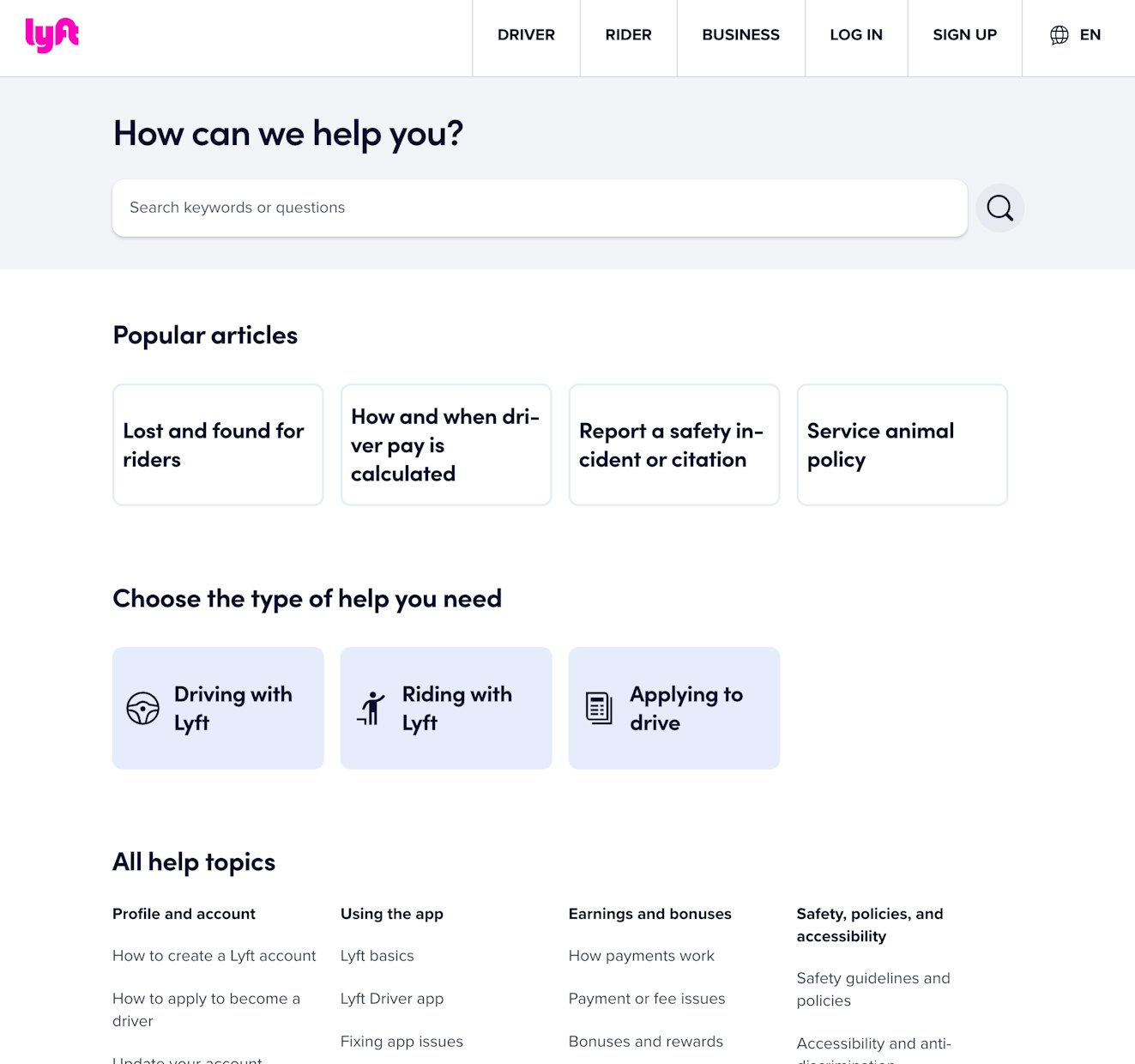 Knowledge Base Examples - Image 11 (Lyft)
