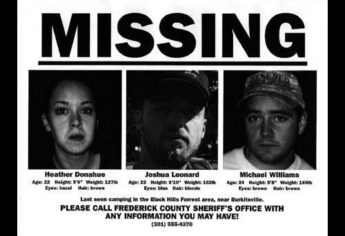 The Blair Witch Project - Missing Flyer
