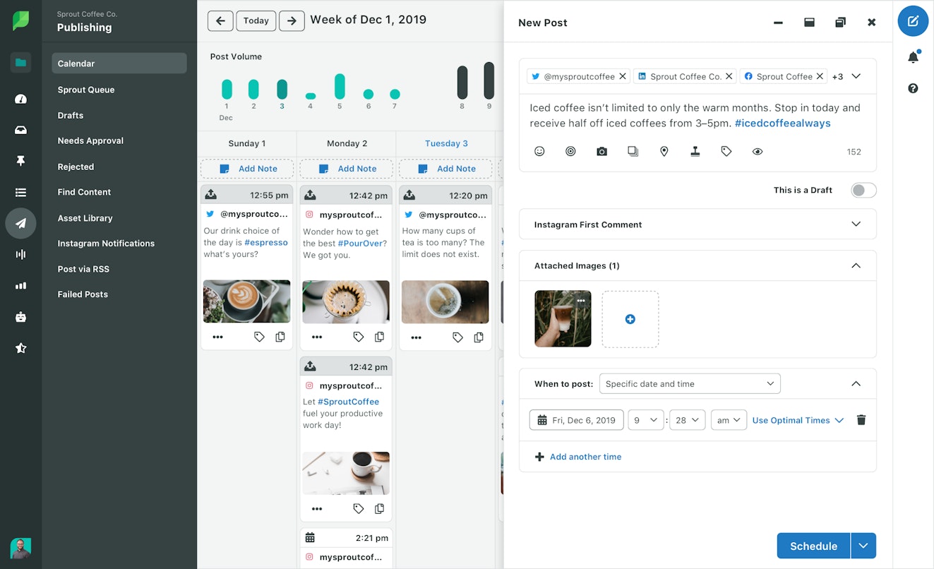 Product Screenshot: Sprout Social