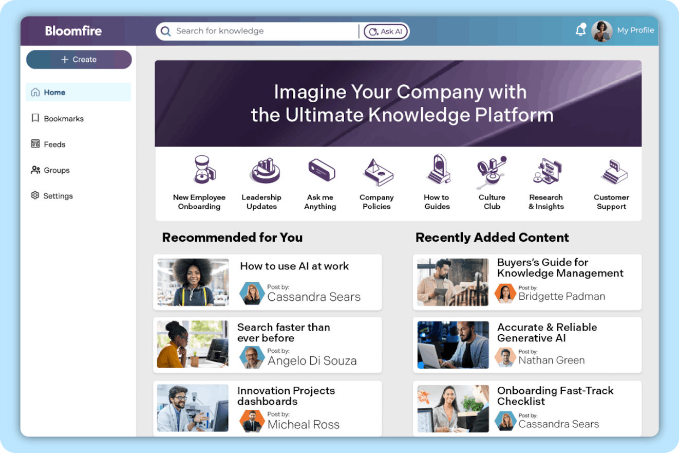 Best Knowledge Base Software - Bloomfire Product Image