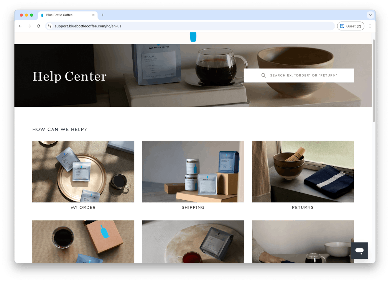 Ecommerce Knowledge Base - Image 13 - Blue Bottle Coffee Help Center