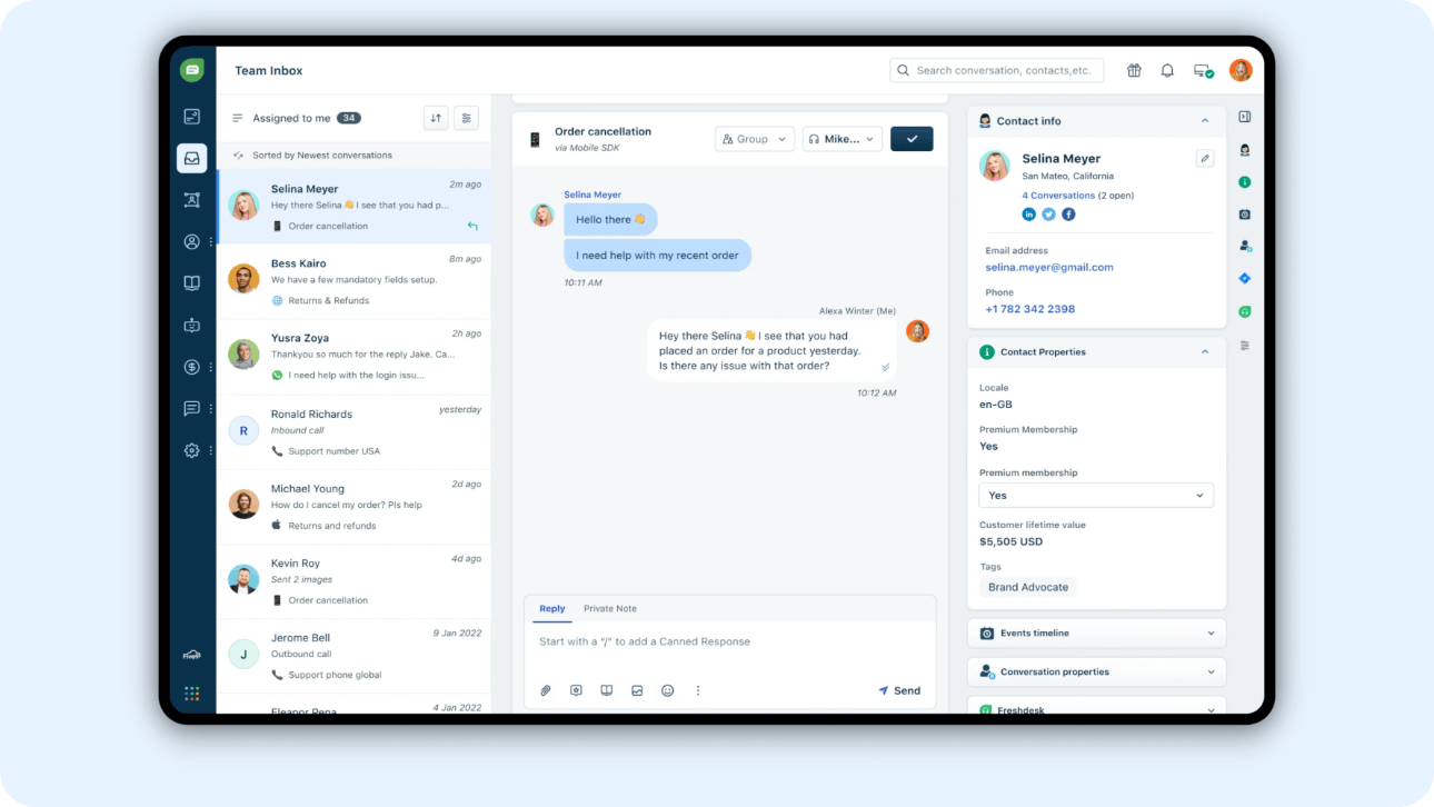 Free Live Chat - Freshchat Product Image