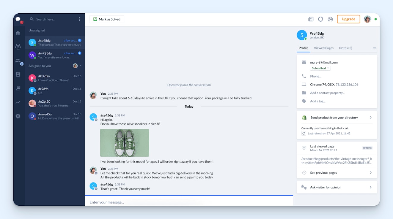 AI Ticketing - Tidio