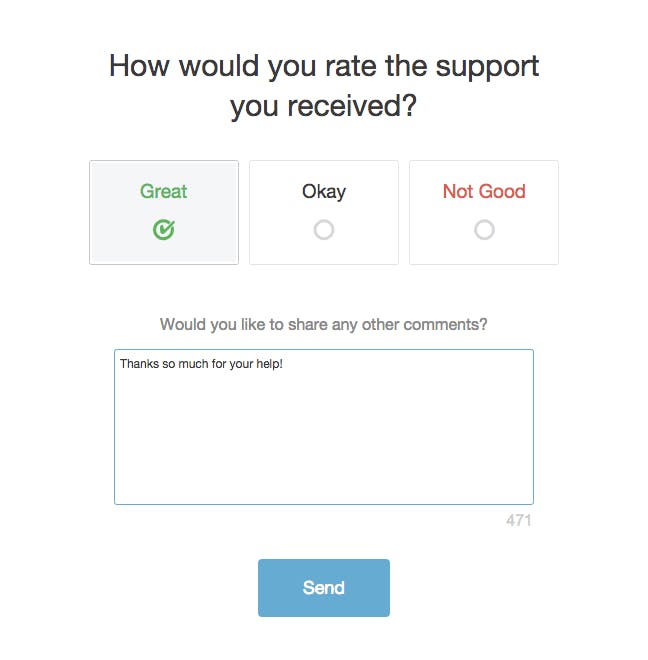 example customer service satisfaction survey example