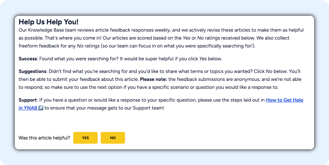 Ultimate Knowledge Base Guide - YNAB Image 6