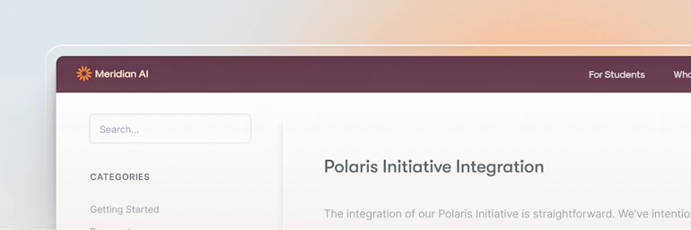— Industry — SaaS — Feature Grid — Keep volume manageable at scale — Knowledge base