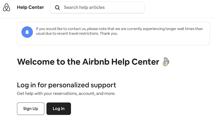 airbnb knowledge base example