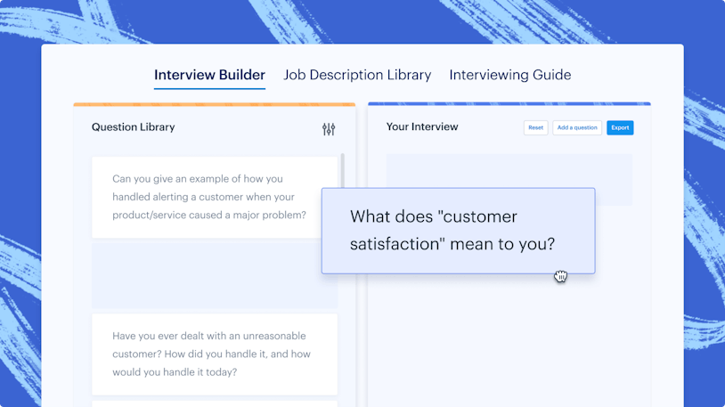 Customer Service Interview Builder