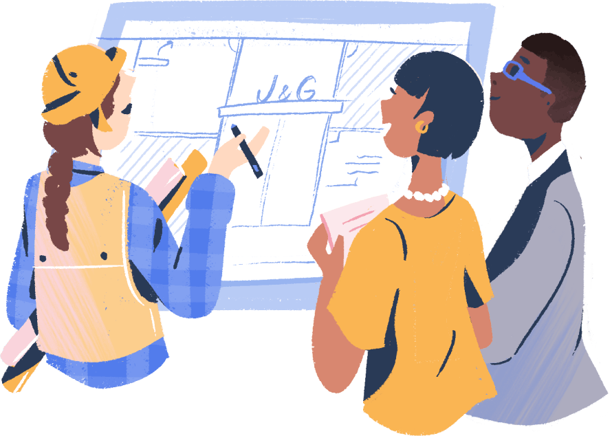 lp hero - a contractor explains a design