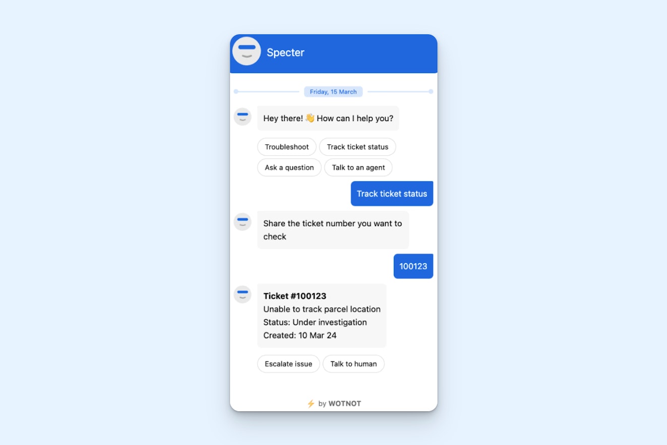 Chatbots for Customer Service - Wotnot