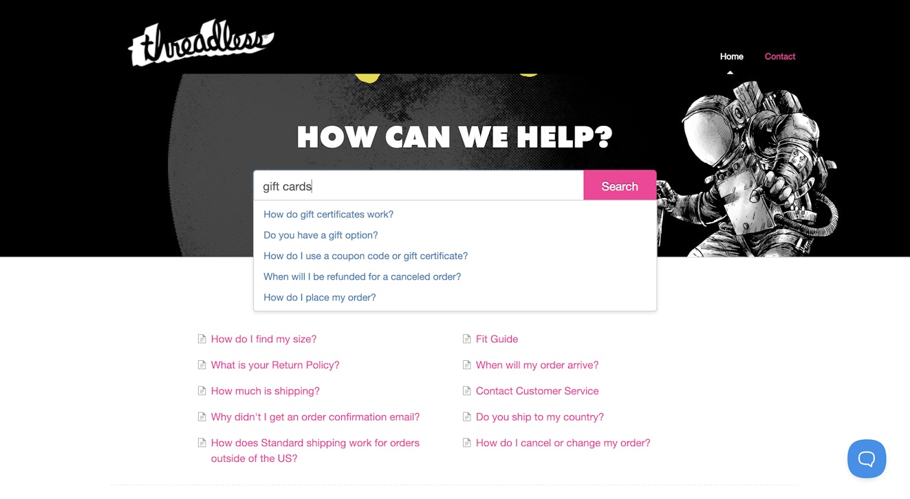 Ecommerce Knowledge Base - Image 3 - Threadless Help Center