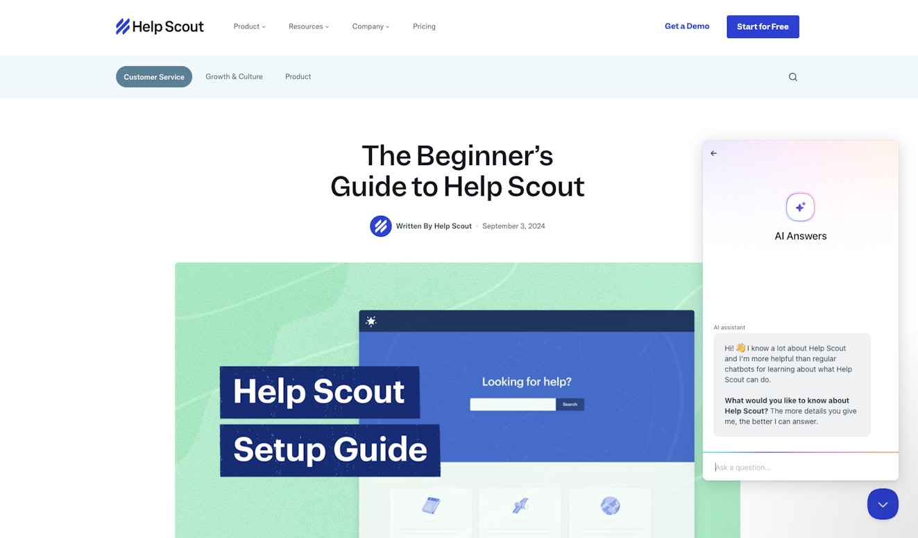 Beginner's Guide to Help Scout - AI Answers in Beacon