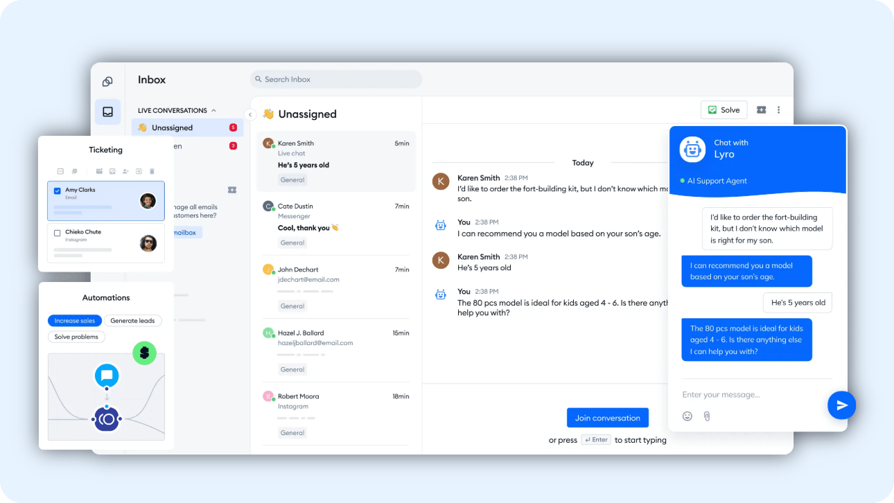 Free Live Chat - Tidio Product Image
