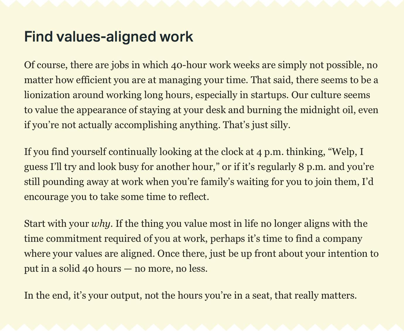 How to Work a 40-Hour Week