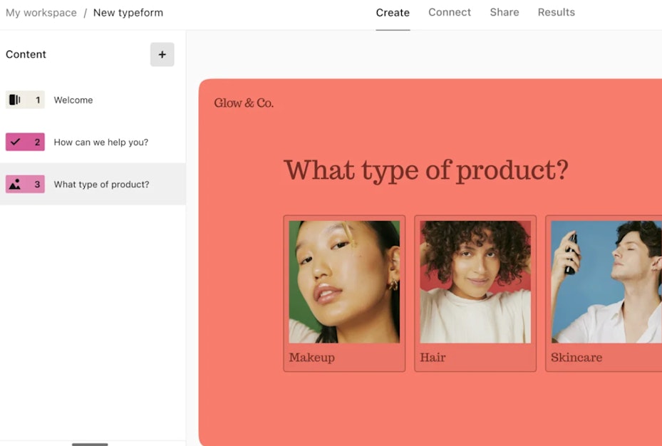 Ecommerce Customer Service Software - Typeform Screenshot
