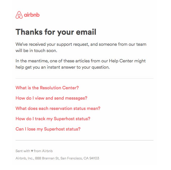 automated airbnb email