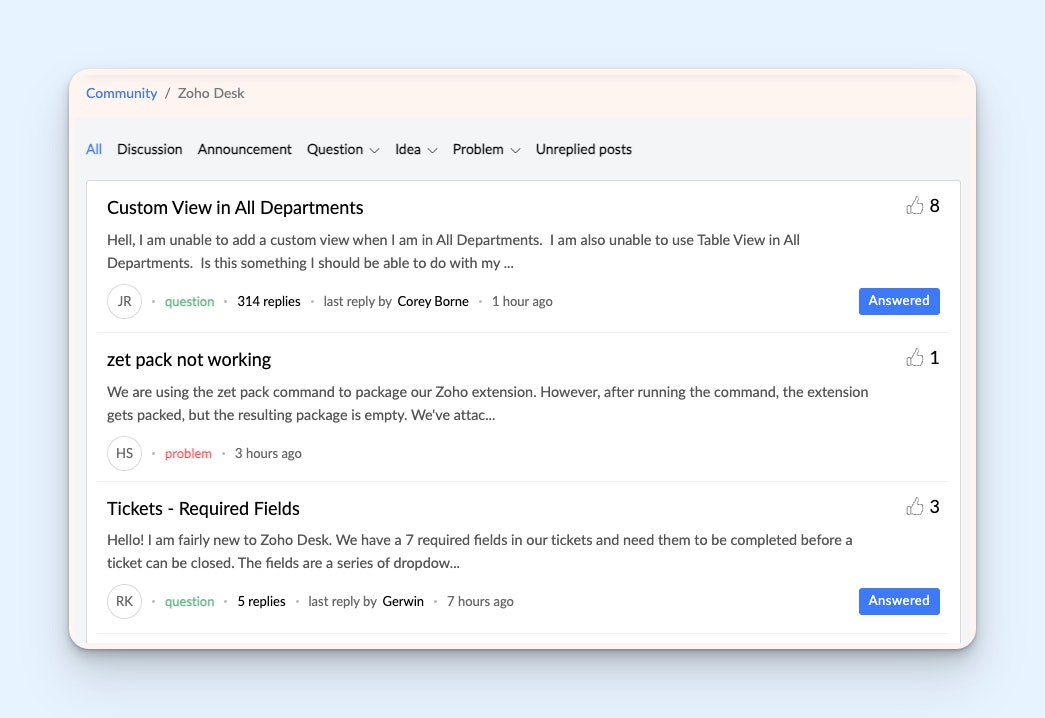 Zendesk Alternatives: Zoho Desk Product Screenshot