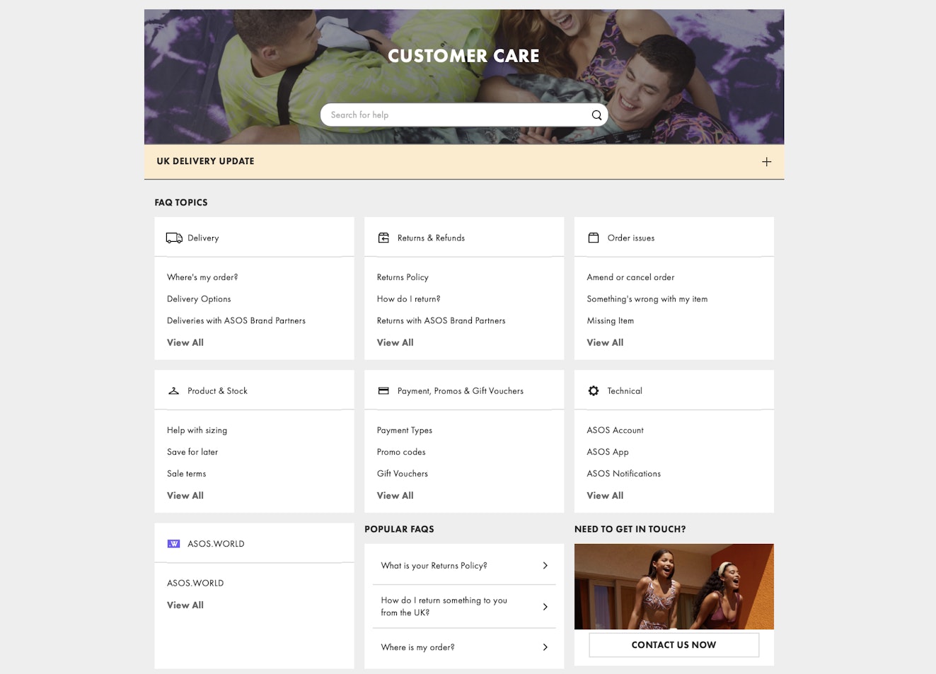 Ecommerce Customer Service - ASOS