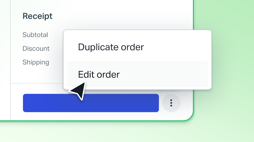 Shopify update: Edit and duplicate orders