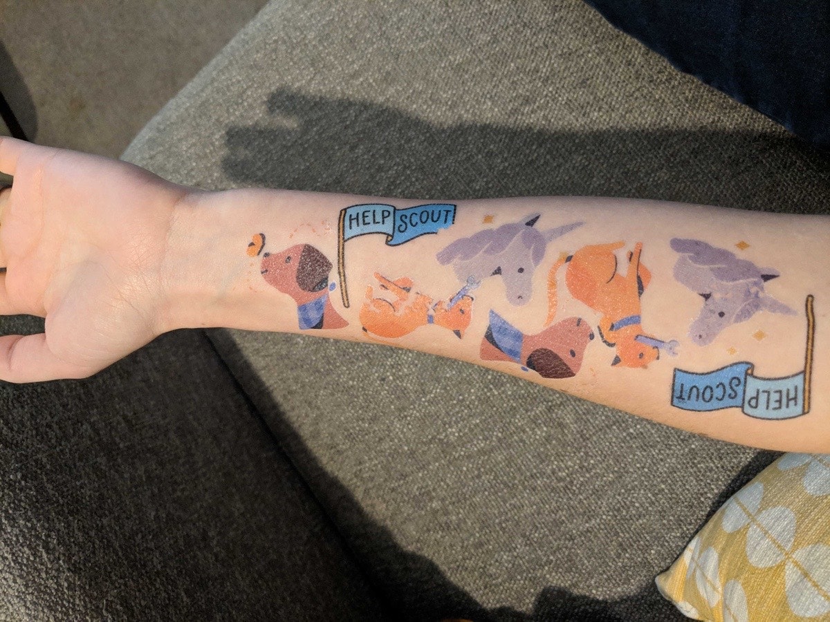 Help Scout Temporary Tattoos