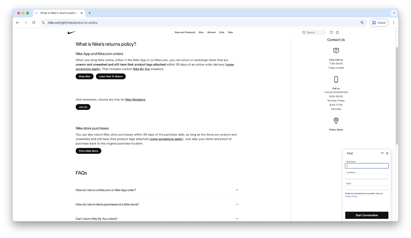 Ecommerce Knowledge Base - Image 9 - Nike Help Center